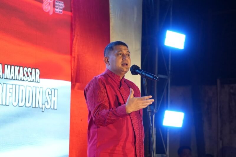 Wali Kota Makassar, Munafri Arifuddin saat menghadiri Pesta Rakyat Kecamatan Ujung Tanah