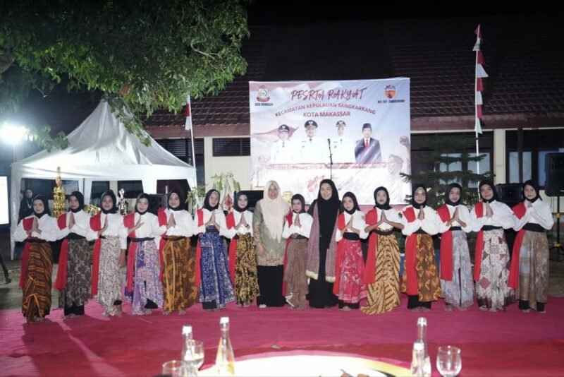 Wali Kota Makassar Munafri Arifuddin dalam acara pesta rakyat Kecamatan Sangkarrang