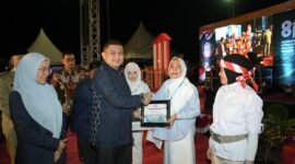 Wali Kota Makassar Munafri Arifuddin saat menghadiri Pesta Rakyat Kecamatan Tamalate yang digelar di Vinue CPI