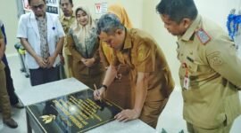 Bupati Jeneponto H. Paris Yasir, S.E., M.M saat meresmikan Cardiac Catheterization Laboratory (Cathlab) RSUD Lanto Dg Pasewang