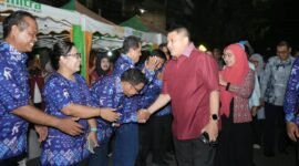 Wali Kota Makassar Munafri Arifuddin saat menghadiri Pesta Rakyat Kecamatan Makassar