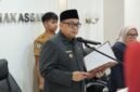 Wali Kota Makassar Munafri Arifuddin saat memimpin pelantikan dan pengambilan sumpah/janji pejabat fungsional di lingkungan Pemkot Makassar