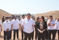 Wali Kota Makassar, Munafri Arifuddin saat meninjau perkembangan pembenahan Tempat Pemrosesan Akhir (TPA) Tamangapa, Antang