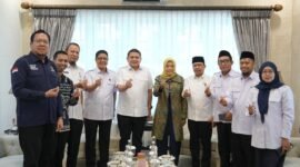 Wali Kota Makassar, Munafri Arifuddin dan BAZNAS Kota Makassar bersama pimpinan BAZNAS RI, Hj. Saidah Sakwan 