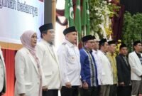 Wali Kota Makassar,Munafri Arifuddin bersama para imam kelurahan, imam masjid, serta Kepala KUA se-Kota Makassar.