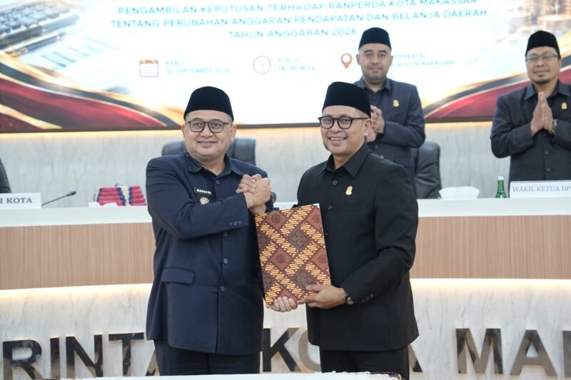 Wali Kota Makassar,Munafri Arifuddin bersama Ketua DPRD Kota Makassar