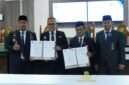 Bupati Jeneponto H. Paris Yasir, S.E., M.M bersama Ketua Pengadilan Negeri Jeneponto Firdaus Zainal, S.H., M.H.