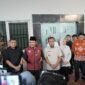 Wali Kota Makassar, Munafri Arifuddin bersama Gubernur Sulawesi Selatan (Sulsel) Andi Sudirman Sulaiman, Wakil Gubernur Sulsel Andi Fatmawati Rusdi, Ketua DPRD Sulsel Andi Rachmatika Dewi, mendampingi Menteri Sosial RI, Saifullah Yusuf,