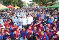 Wali Kota Makassar, Munafri Arifuddin di Car Free Day (CFD) Jalan Rusa