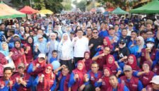 Wali Kota Makassar, Munafri Arifuddin di Car Free Day (CFD) Jalan Rusa