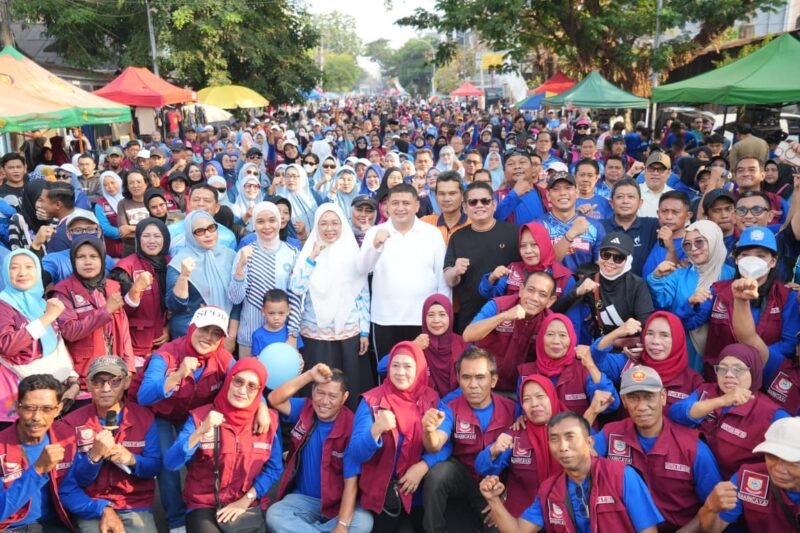 Wali Kota Makassar, Munafri Arifuddin di Car Free Day (CFD) Jalan Rusa