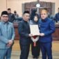 Bupati Jeneponto, H. Paris Yasir, SE., MM., bersama Ketua DPRD Kabupaten Jeneponto, Didis Suryadi, dan Wakil Ketua II DPRD Kabupaten Jeneponto, Muh. Basir, SE.,
