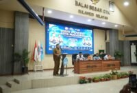 Wali Kota Makassar, Munafri Arifuddin saat memberikan sambutan pada kegiatan Gerakan Nasional 1 Juta Guru Mahir Koding dan Kecerdasan Artifisial (AI)