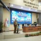 Wali Kota Makassar, Munafri Arifuddin saat memberikan sambutan pada kegiatan Gerakan Nasional 1 Juta Guru Mahir Koding dan Kecerdasan Artifisial (AI)