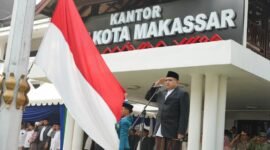 Wali Kota Makassar, Munafri Arifuddin, memimpin Upacara Peringatan Hari Santri Nasional (HSN) Tahun 2026