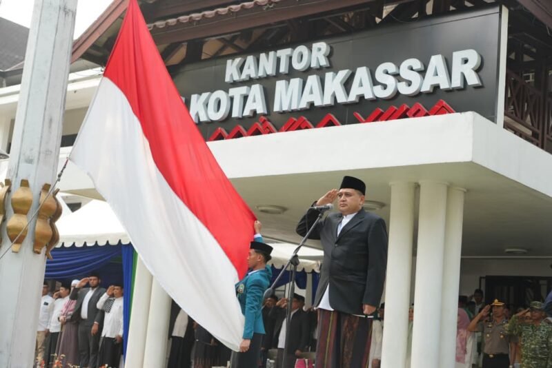 Wali Kota Makassar, Munafri Arifuddin, memimpin Upacara Peringatan Hari Santri Nasional (HSN) Tahun 2026