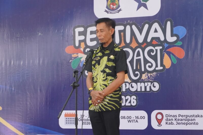 Kepala Dinas Perpustakaan dan Kearsipan Kabupaten Jeneponto, Taufik, S.E., M.M., 